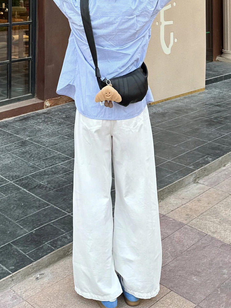 Women Wide Leg Denim Trousers