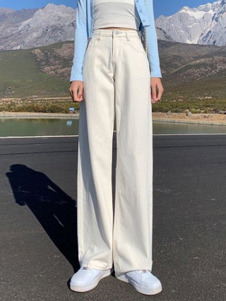 Women Wide Leg Denim Trousers